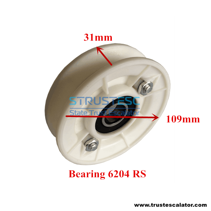 SMH50623483 9300AE Escalator Handrail Speed Sensor Roller 109x31x6204 109*31*6204  