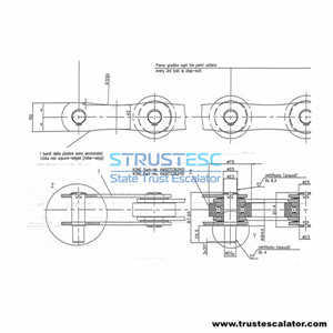 Step Chain 23KV-SF-W 2ST,4000LG/5071468D10 Use for Kone Escalator 