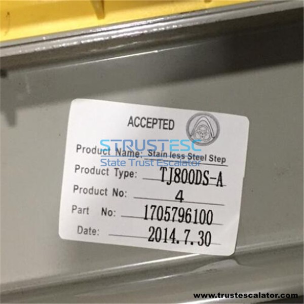 TJ800DS-A/B TJ600DS-A/B Escalator Step Stainless Steel Use for Thyssenkrupp  