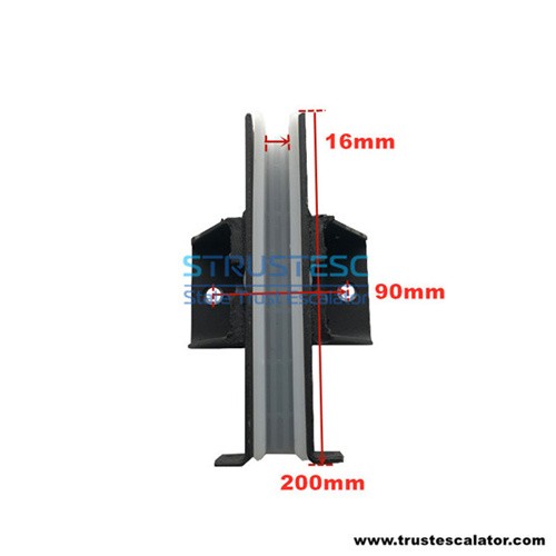 XAA237L1 Lift Guide Shoe Use for Otis L200mm Insert Width 16mm
