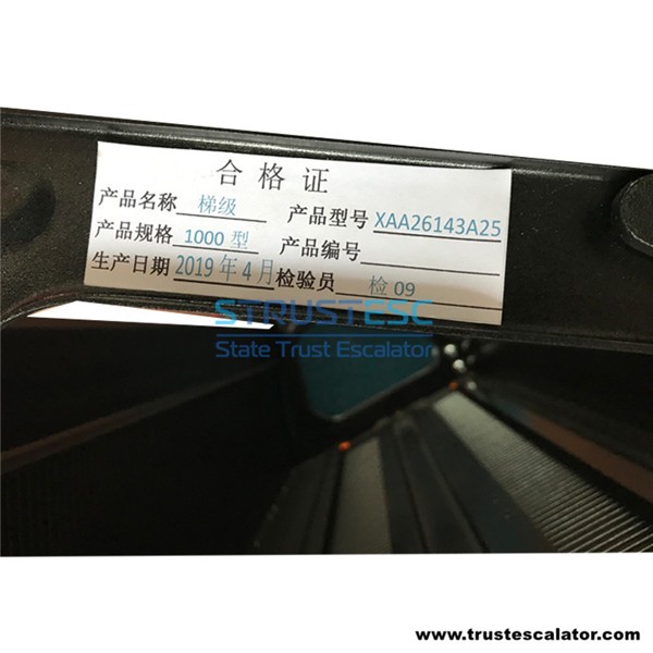 XAA26143A25 Escalator Step Stainless Steel L600/800/1000mm Use for XIZI-OTIS 