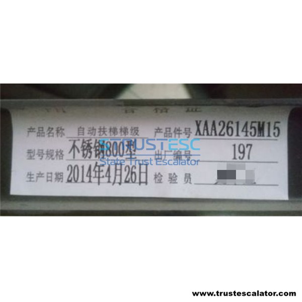 XAA26145M15 Escalator Step Stainless Steel  L800/1000mm Use for OTIS SIGMA  