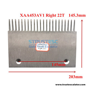 XAA453AV1 Travelator Comb Plate RHS 22T Use for Otis 