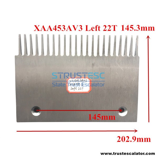XAA453AV3 Travelator Comb Plate LHS 22T Use for Otis 