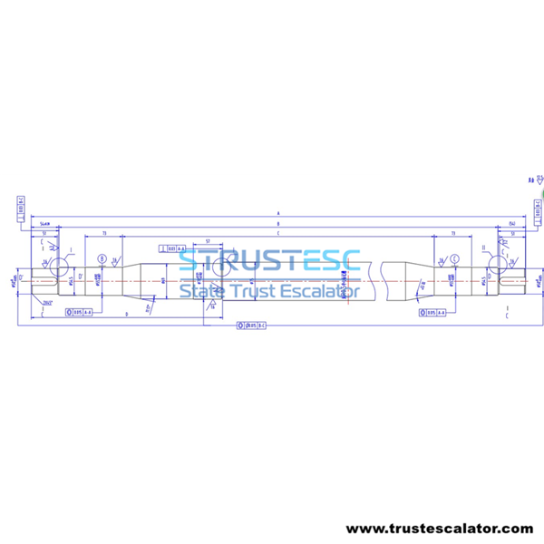 XAA494BG1-G12 Escalator Main Drive Shaft Use for Otis