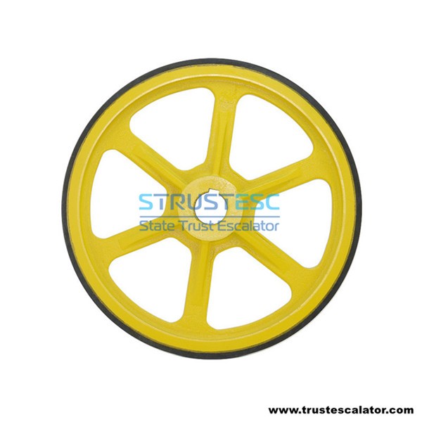 XIZI OTIS Escalator Handrail Drive Wheel 456x30x50 16mm