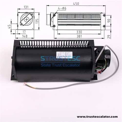 ZQF-330 QF330 Lift cross flow fan use for Mitsubishi